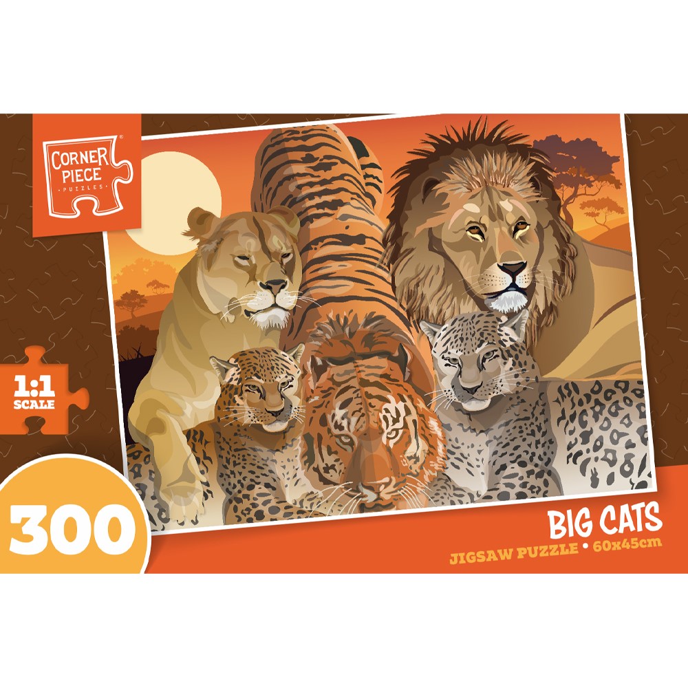 Image of Big Cats 300 Piece Jigsaw Puzzle