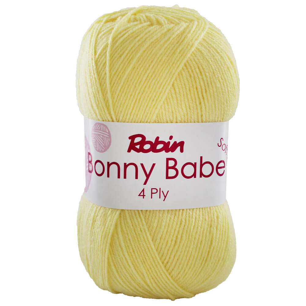 Image of Robin Bonny Babe: Lemon 4Ply Yarn 100G