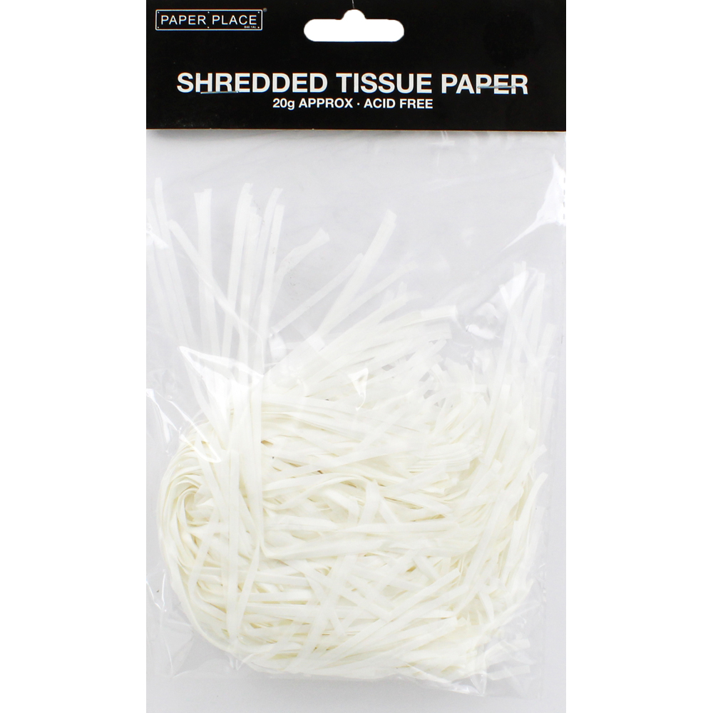 Arts & Crafts Supplies White Shredded Tissue Paper