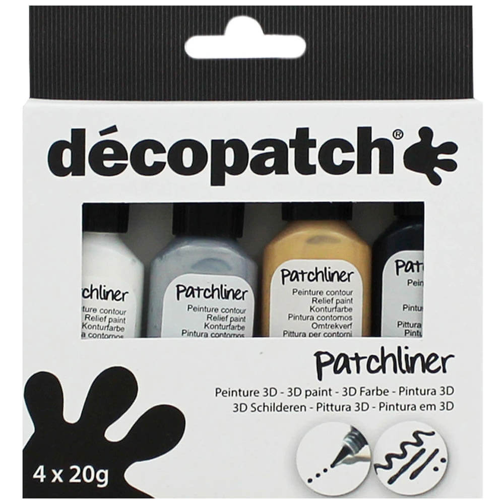 Image of Decopatch Metallic Patchliners: Pack Of 4