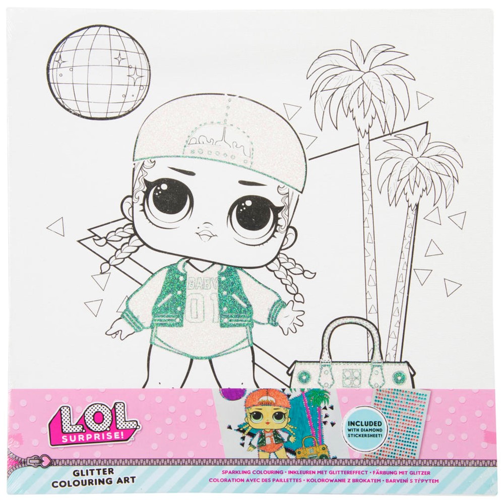 Image of Lol Surprise Glitter Colouring Art - Beach Baby