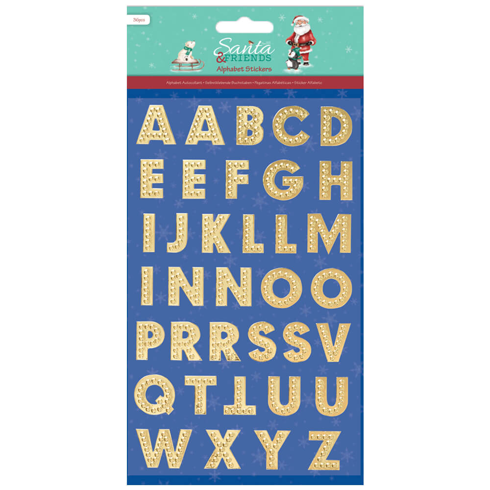 Image of Alphabet Stickers: Pack Of 36