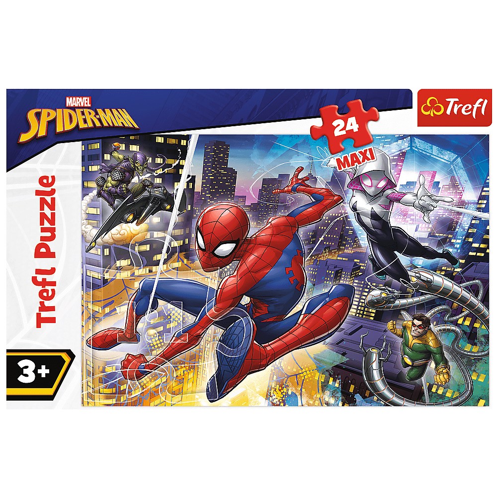 Image of Spiderman 24 Piece Maxi Jigsaw Puzzle