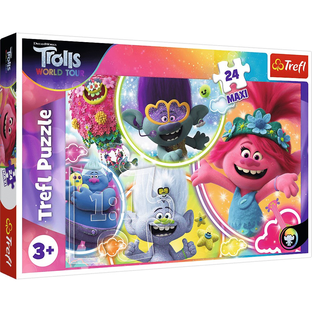 Image of Trolls World Tour 24 Piece Maxi Jigsaw Puzzle
