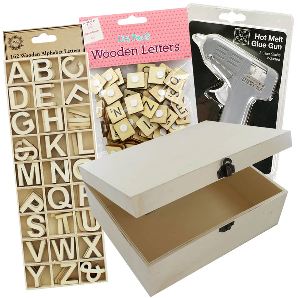 Easter Create Your Own Large Wooden Box Bundle – 4 Piece Set – For Kids & Adults -Craft Supplies – Easter Decorations Easter Create Your Own Large Wooden Box Bundle – 4 Piece Set – For Kids & Adults -Craft Supplies – Easter Decorations