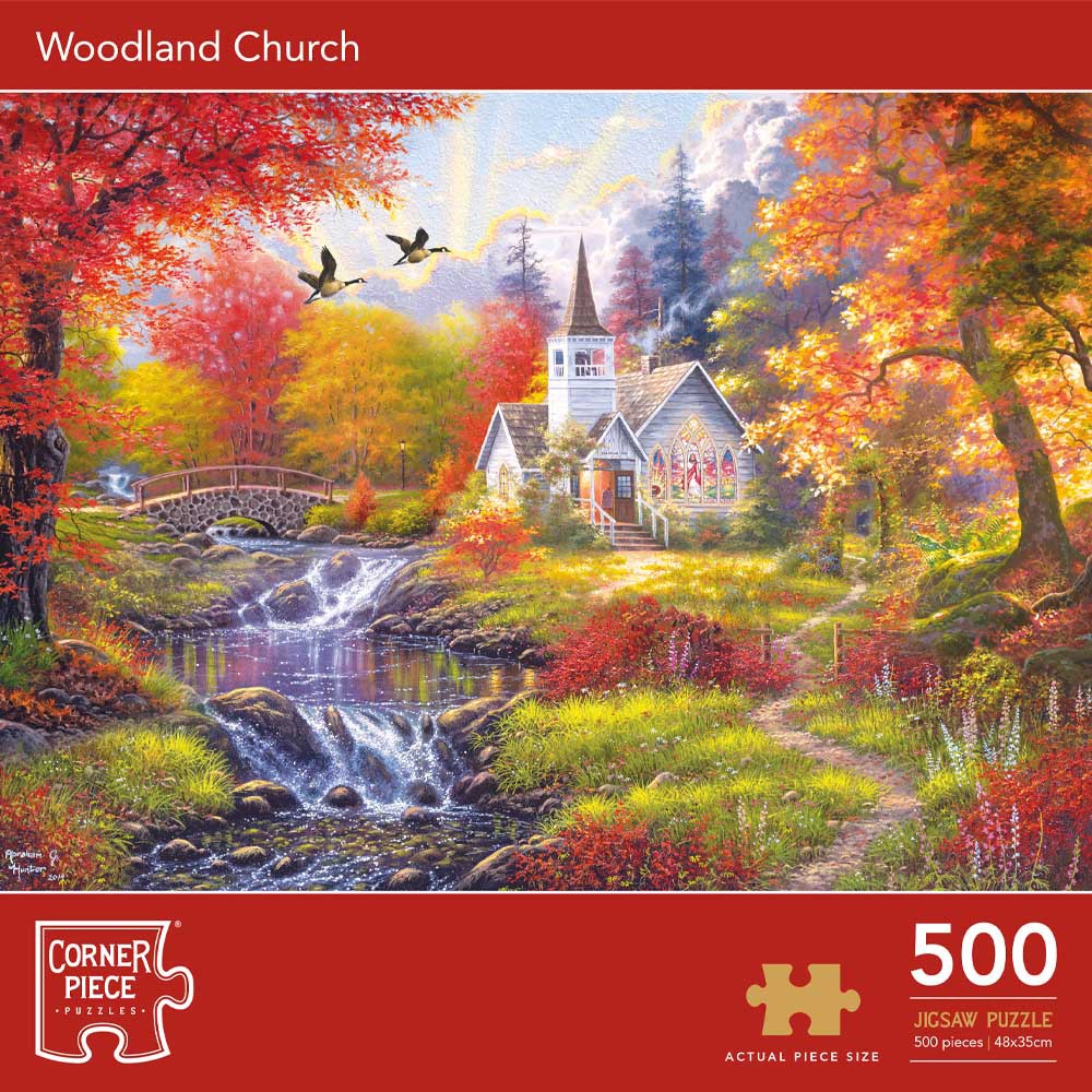Image of Woodland Church 500 Piece Jigsaw Puzzle