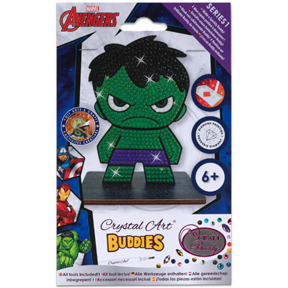 Hulk Marvel’s Avengers Crystal Art Buddy – 6 Piece Set – For Kids – Diamond Art Kits – Arts & Craft Supplies Hulk Marvel’s Avengers Crystal Art Buddy – 6 Piece Set – For Kids – Diamond Art Kits – Arts & Craft Supplies