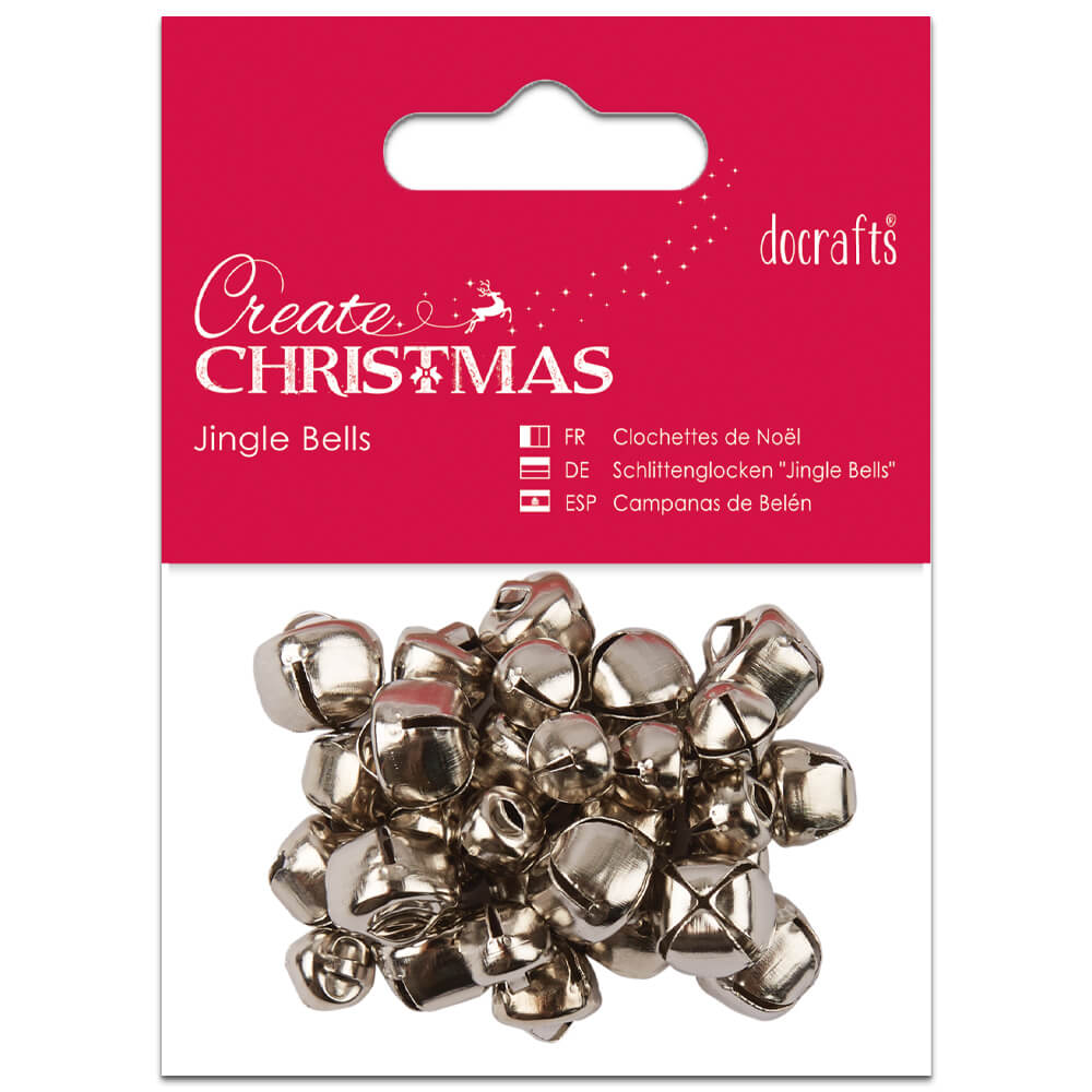 Image of Silver Christmas Jingle Bells: Assorted Sizes