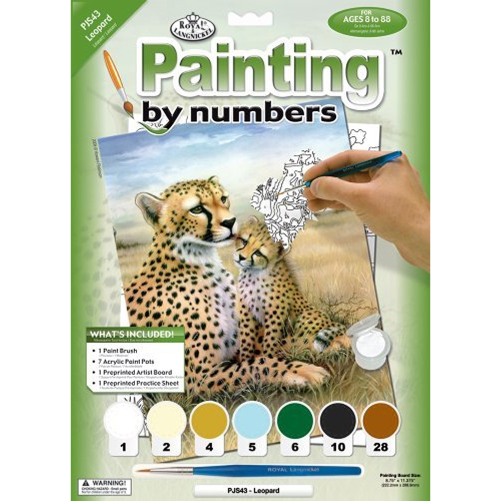 Image of Painting By Numbers: Leopard Family