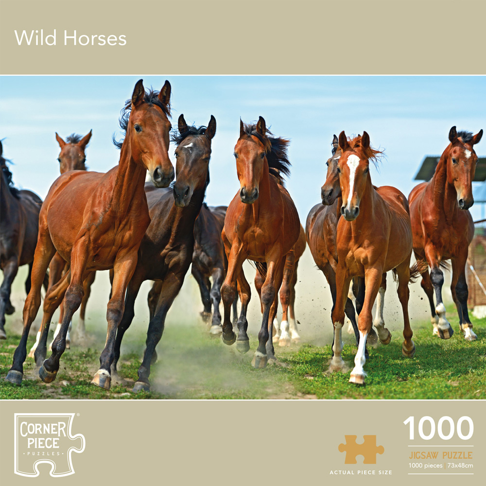 Image of Wild Horses 1000 Piece Jigsaw Puzzle