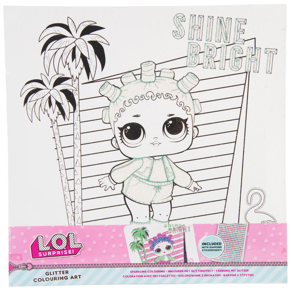 Image of Lol Surprise Glitter Colouring Art - Roller Skater