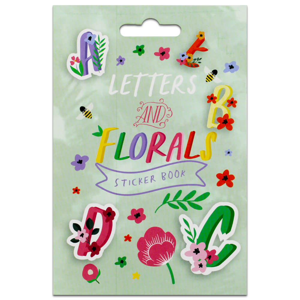 Image of Letters And Florals Sticker Book