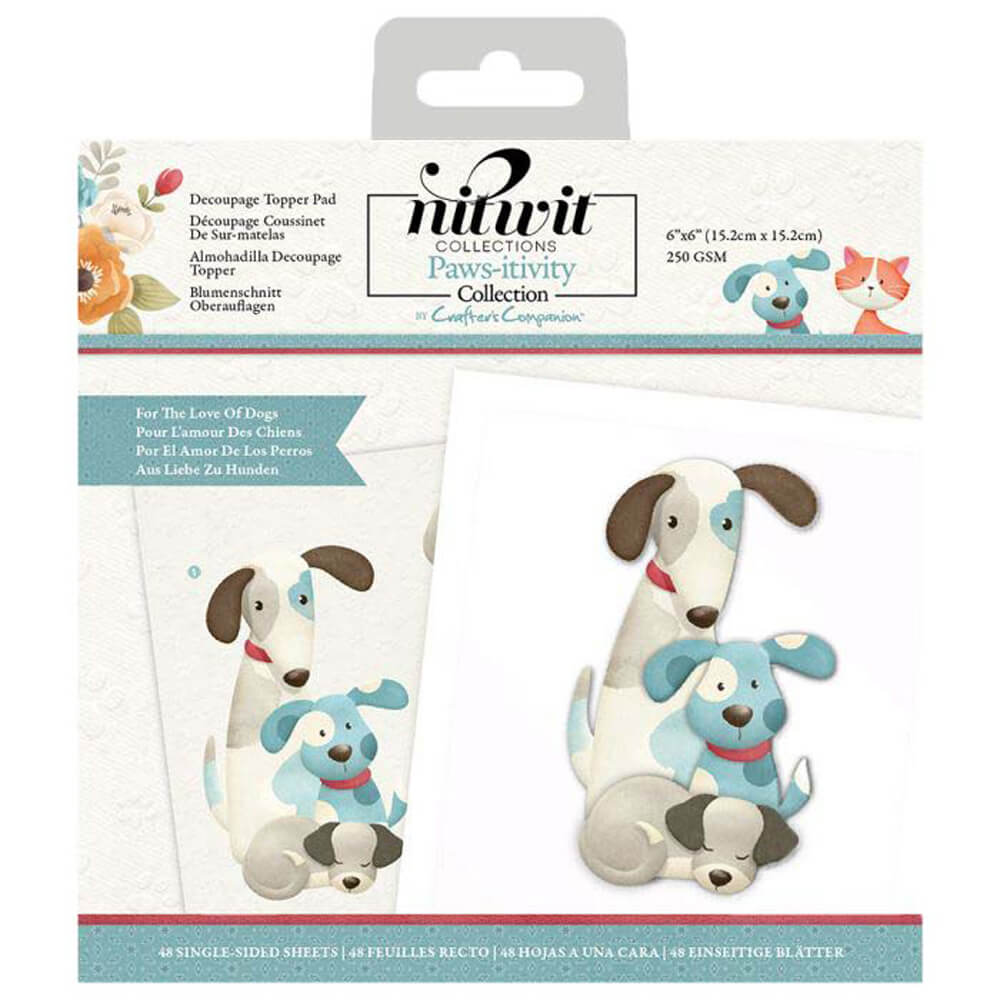Image of Pawsitivity Die Cut Topper Pad: For The Love Of Dogs