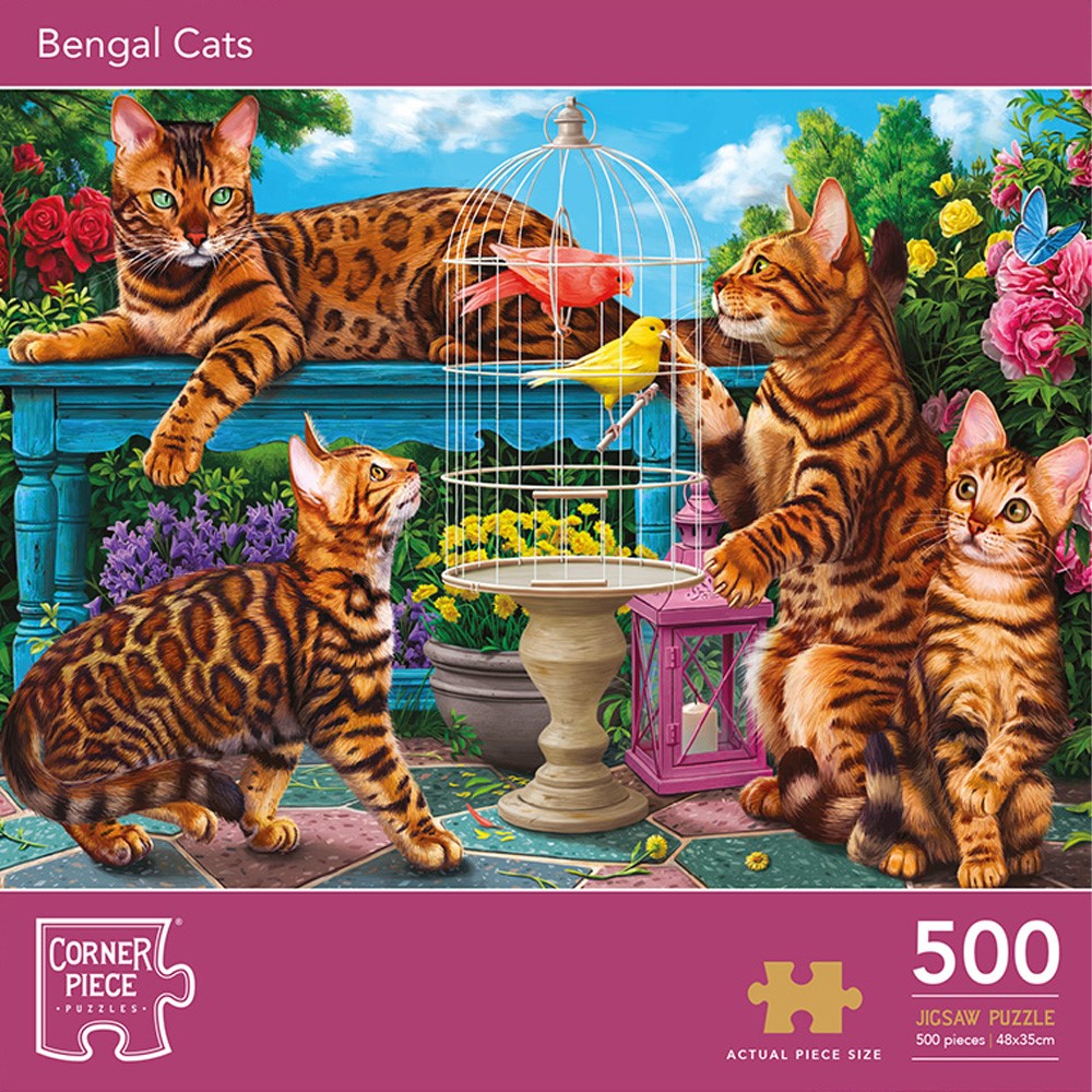 Image of Bengal Cats 500 Piece Jigsaw Puzzle