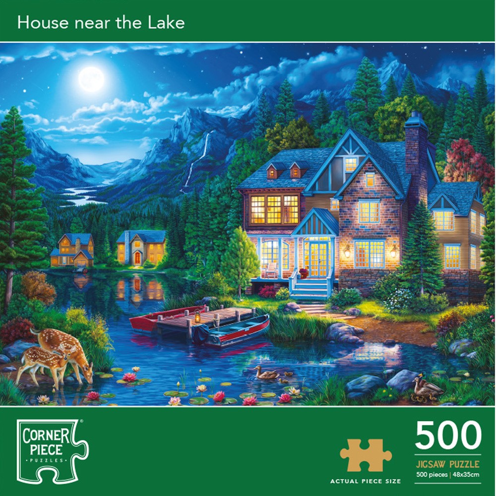 Image of House Near The Lake 500 Piece Jigsaw Puzzle