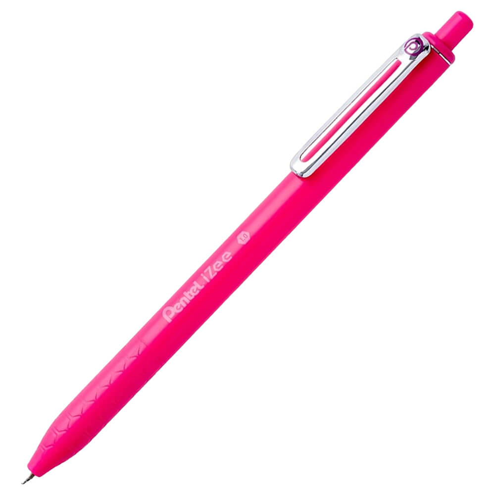 Image of Pentel Izee Retractable Ballpoint Pen: Pink