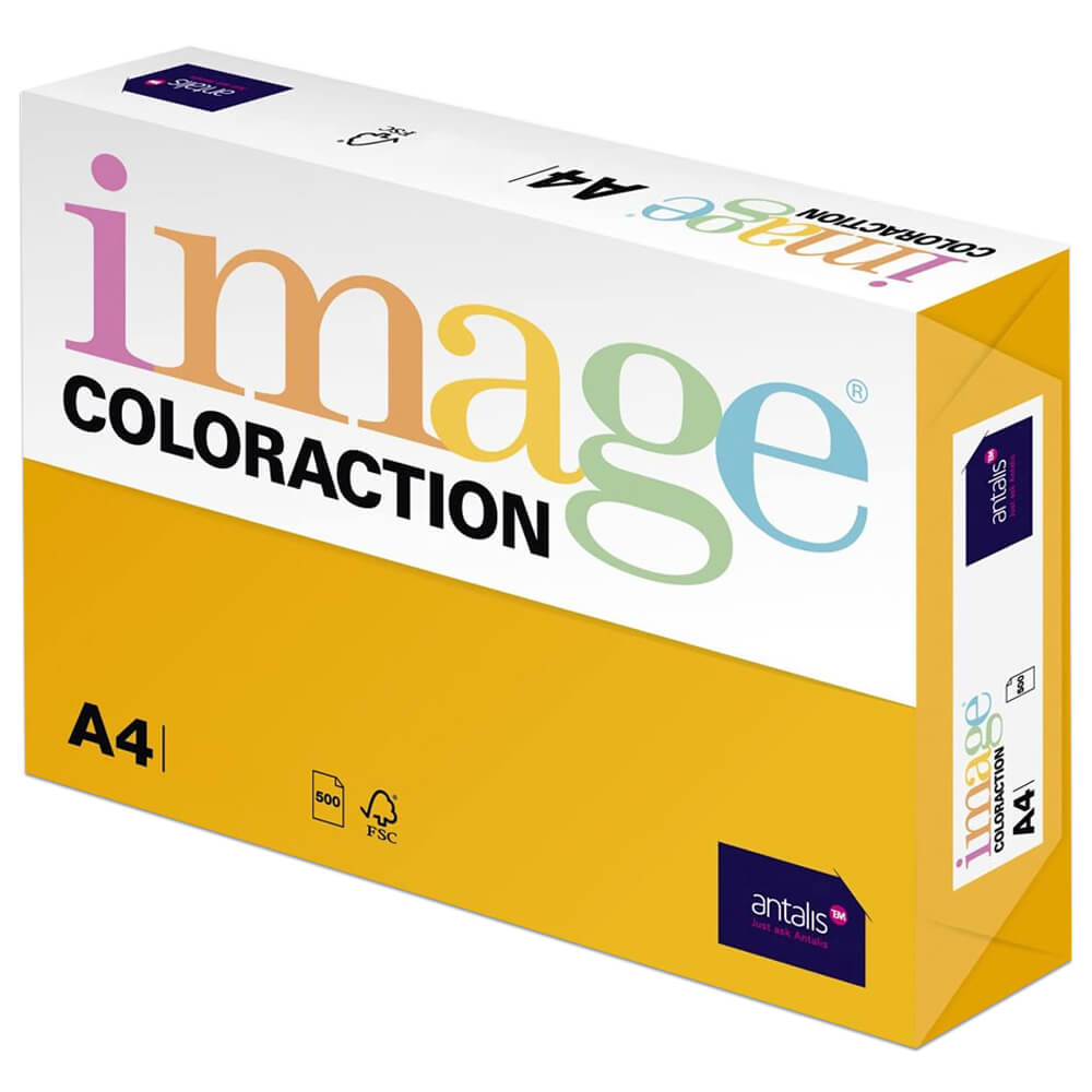 Image of A4 Gold Hawaii Image Coloraction Copy Paper: 250 Sheets