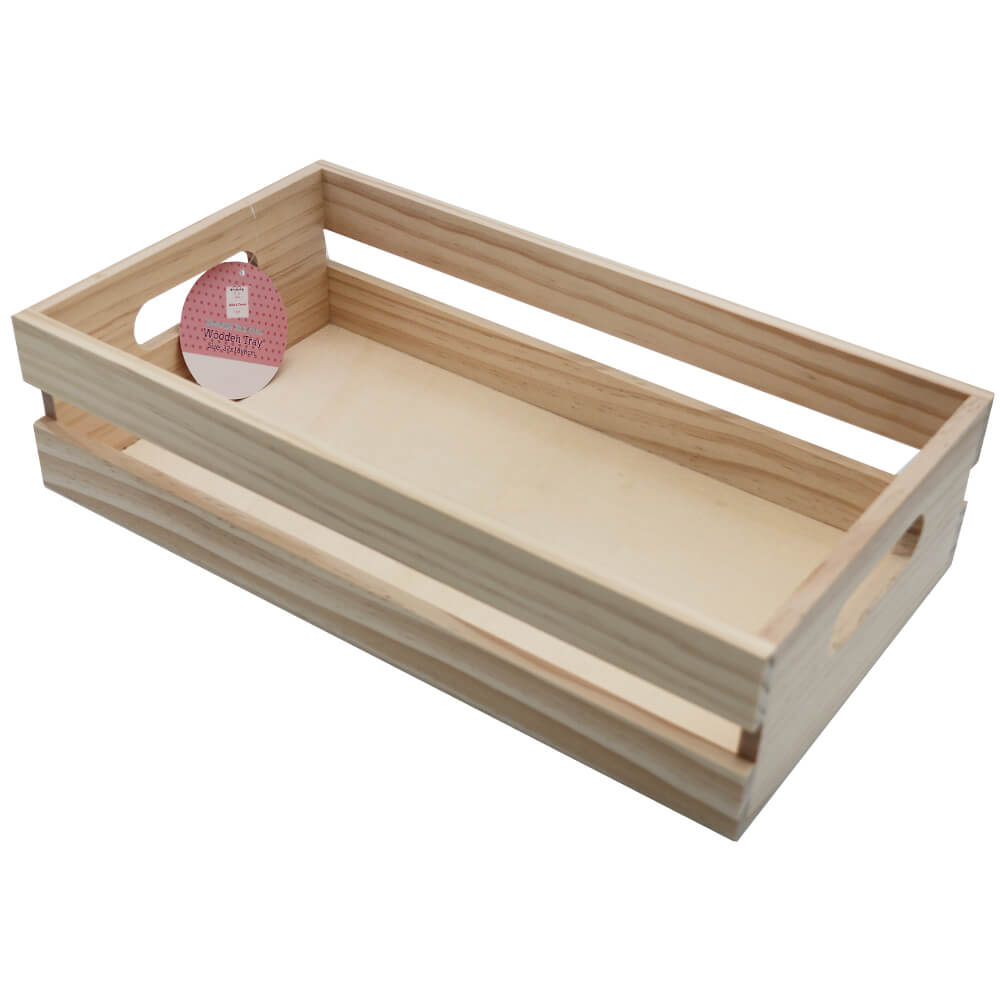 Wood Crate Tray
