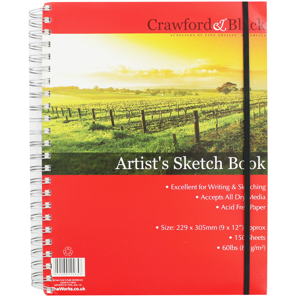 Artist Sketch Book -  9 X 12 Inches