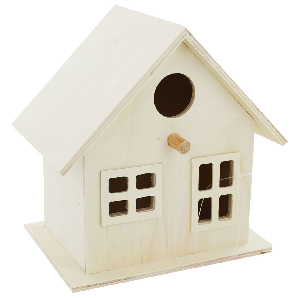Image of Wooden Birdhouse: 15 X 15.5 X 11 Cm
