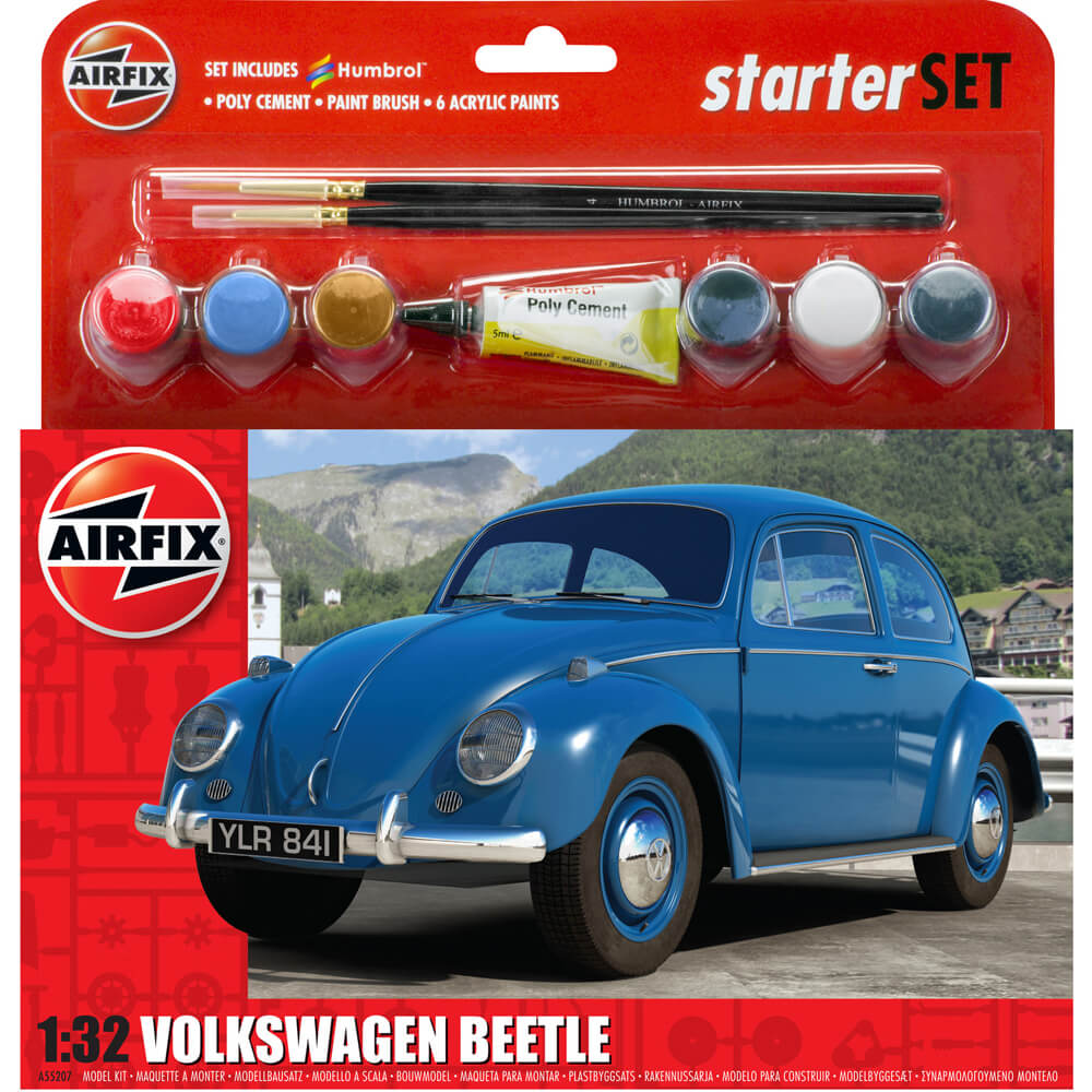 Airfix Vw Beetle 1:32 Scale Model Starter Set