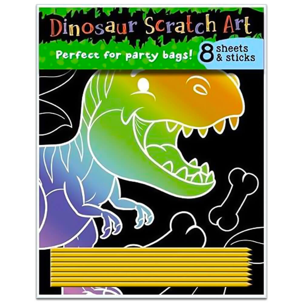 Dinosaur Scratch Art Set