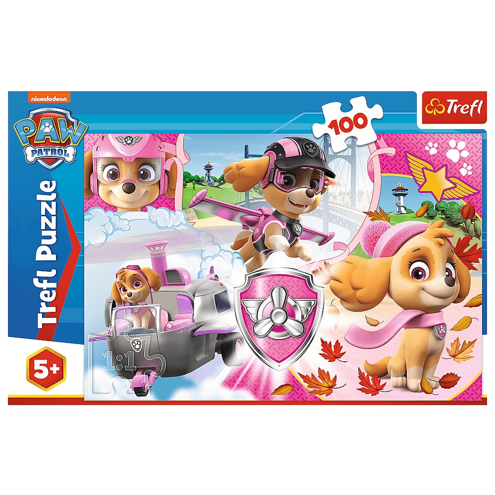Image of 100 Piece Paw Patrol Sky In Action Jigsaw Puzzle