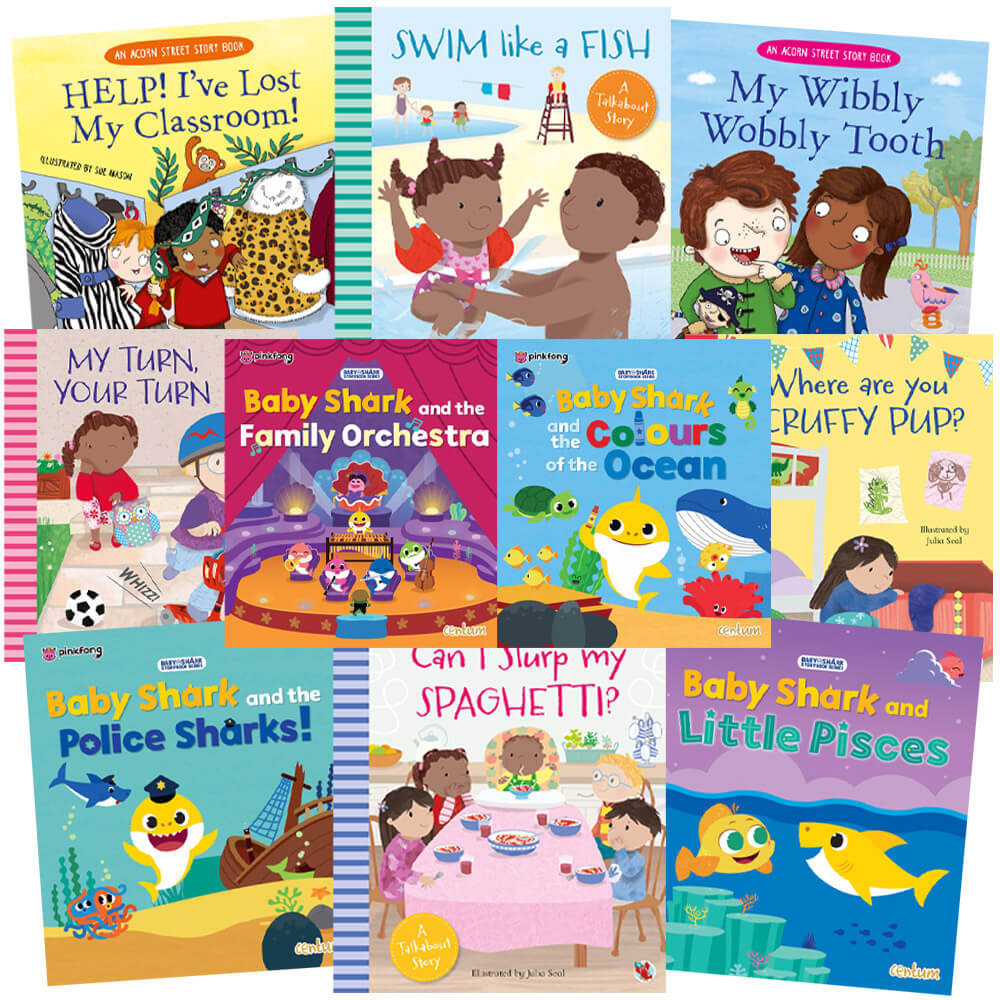 Baby Shark & Friends: 10 Kids Picture Books Bundle
