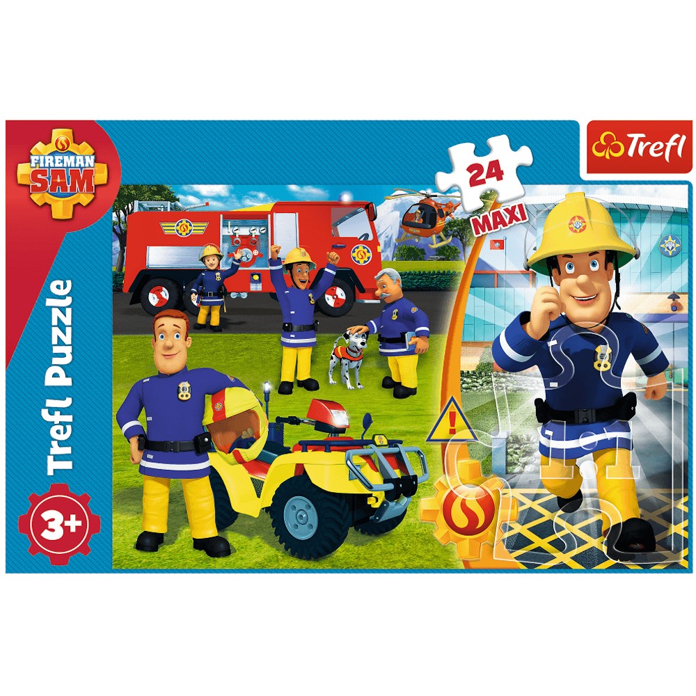 Image of Fireman Sam 24 Piece Maxi Jigsaw Puzzle