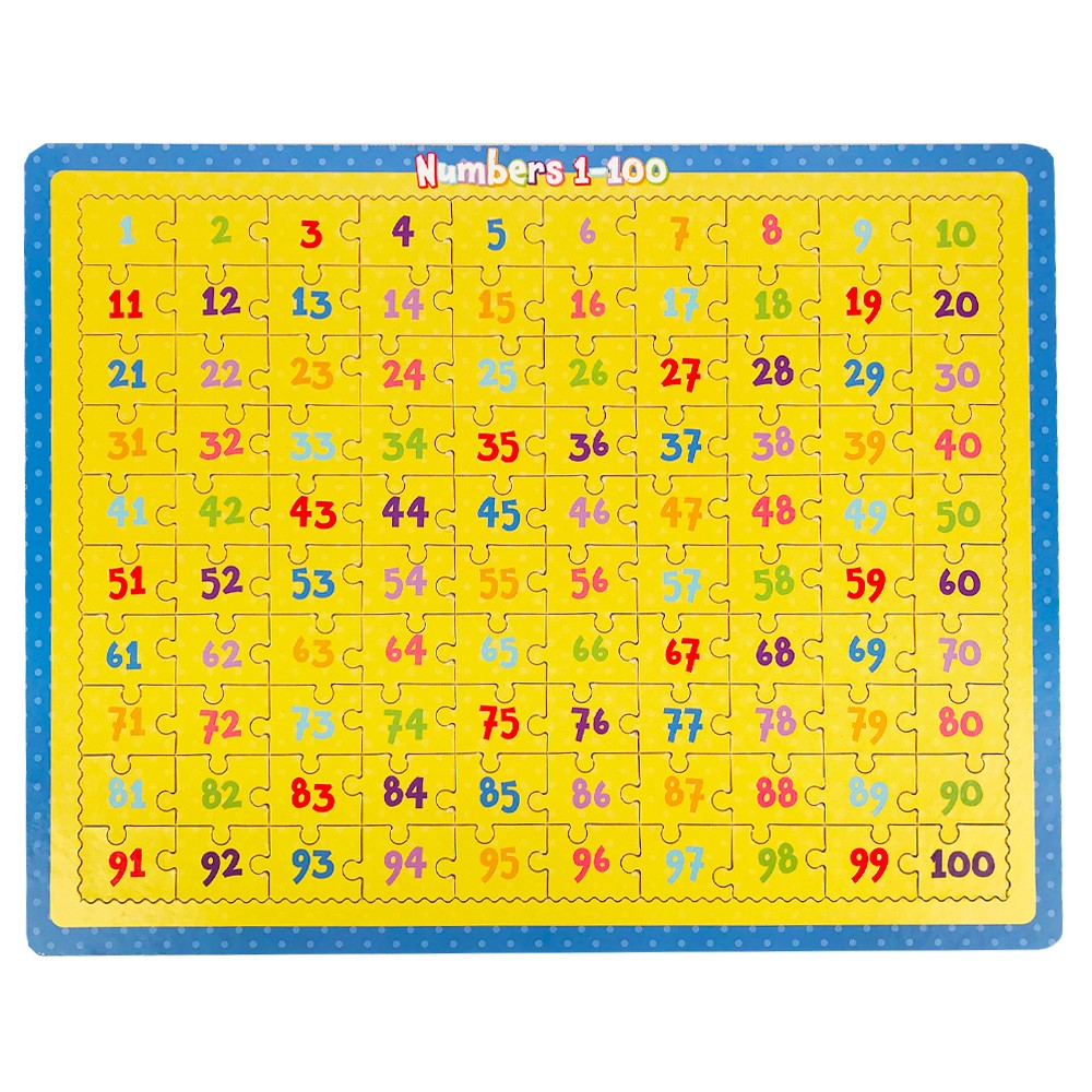 Image of Numbers 1 To 100: 100 Piece Jigsaw Puzzle