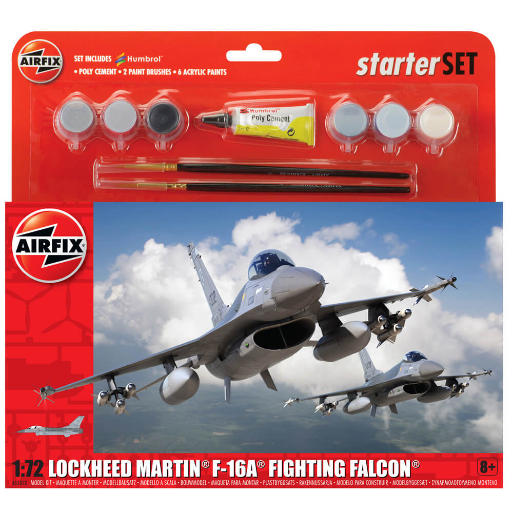 Airfix Lockheed Martin F-16A Fighting Falcon Scale 1:72 Model Starter