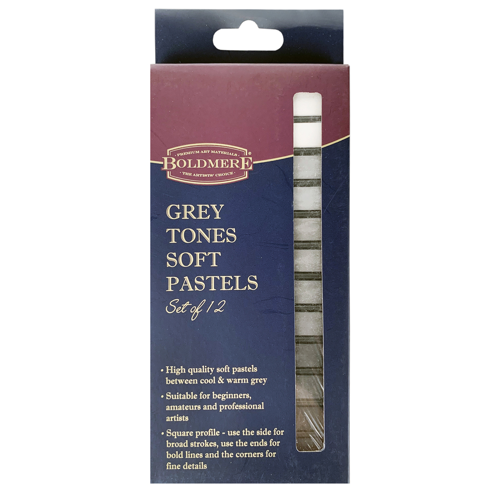 Boldmere Grey Tones Soft Pastels: Set Of 12