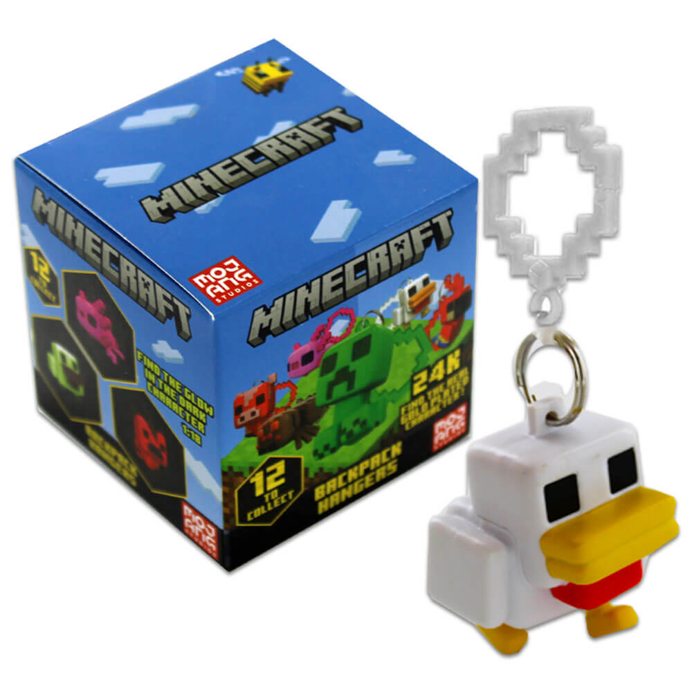 Minecraft Clip-on Backpack Hangers: Assorted Minecraft Clip-on Backpack Hangers: Assorted