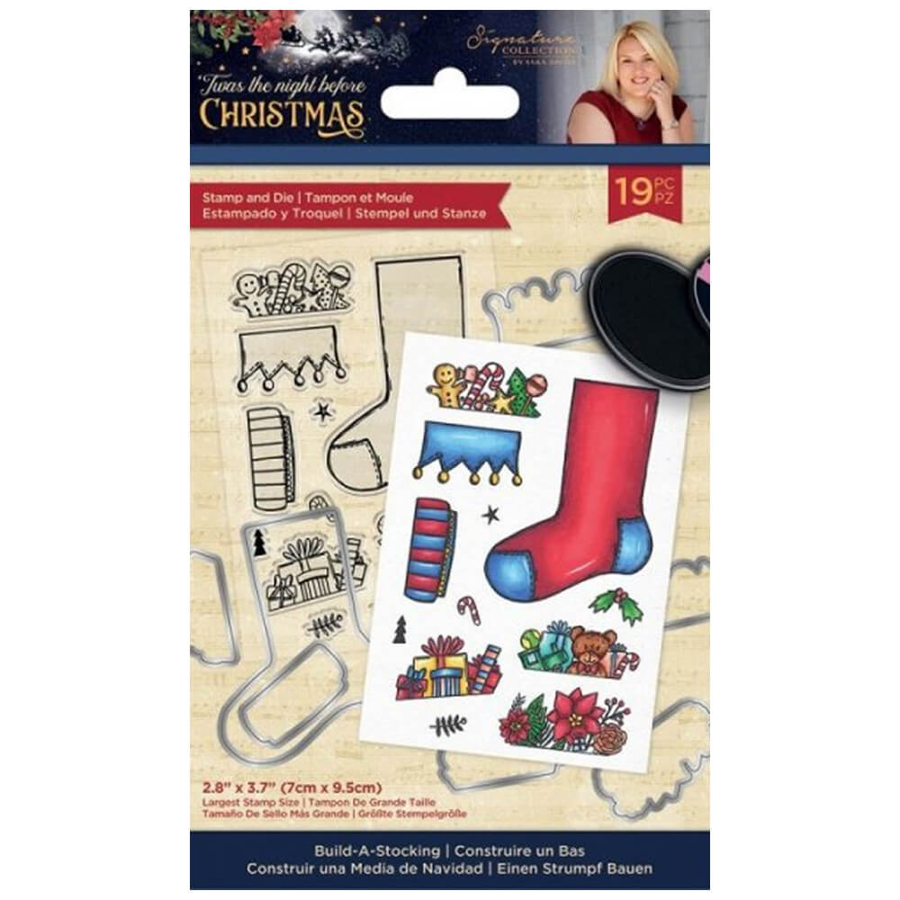Image of Sara Signature T’Was The Night Before Christmas Stamp & Die Set: Build