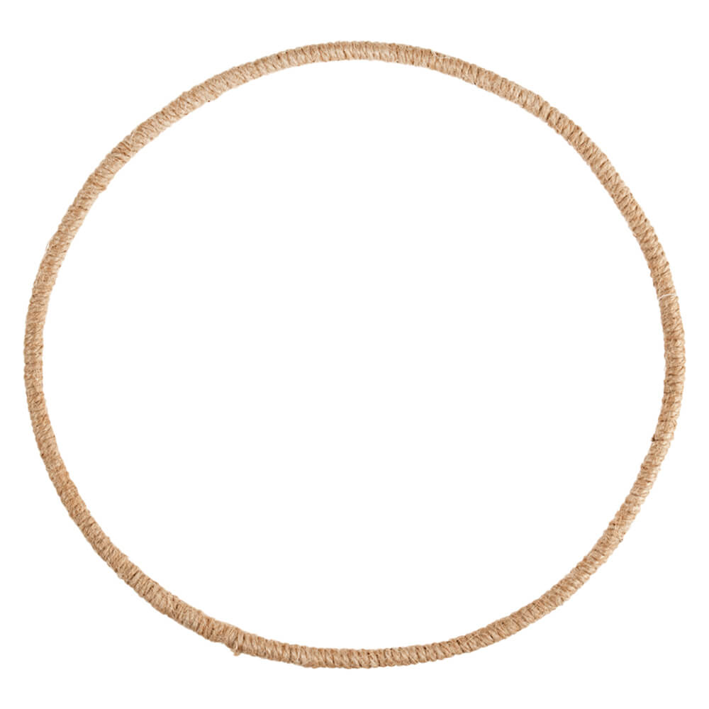 Image of Occasions: Jute Wrapped Wire Wreath Hoop 25Cm