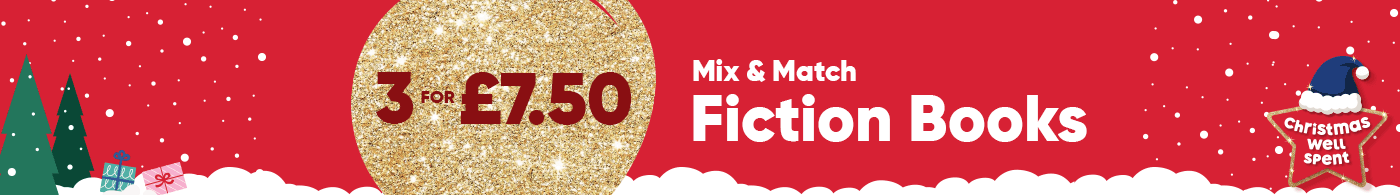 3 for £7.50 Fiction Books