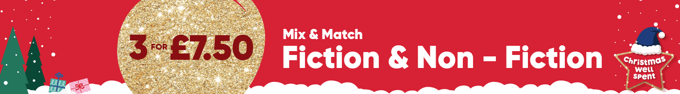 3 for £7.50 Fiction & Non-Fiction Books